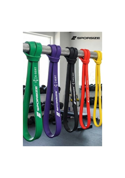 30 + 38 Kg Power Loop Direnç Bandı Kas Geliştirme Fitness Crossfit Barfiks Lastiği Sarı