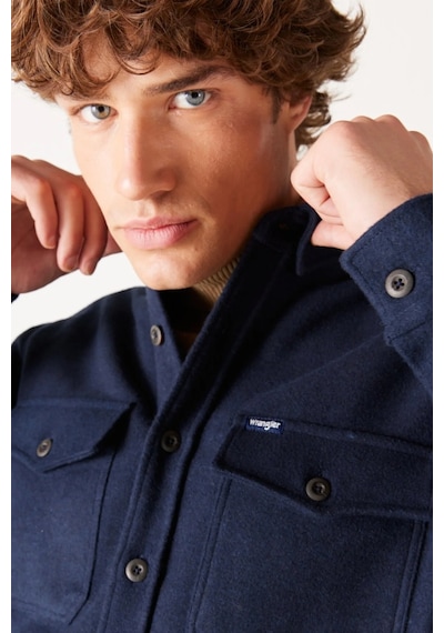 Wrangler Regular Fit Lacivert Erkek Gömlek W232137410 001