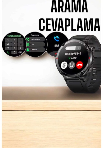 Akıllı Saat Yeni Nesil Bluetooth Bağlantılı Uyku Ve Sağlık Takibi Nfc Ve Gps