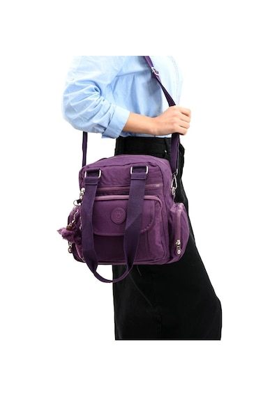 Baginn Omuz Çantası Çapraz Uzun Askılı Çok Cepli 30 25 Cm Yağmur Geçirmez İçi Astarlı Klinkır Kumaş 001