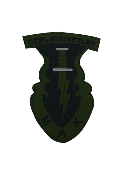 Single Sword 3d Silikon Mak Özel Kuvvetler Arması Patch 001