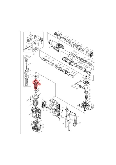 Makita HM0870C Endüvi Rotor Kollektör Ürün Kodu 513793-5