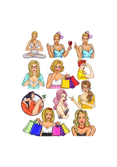 Korsan Sticker Set-1 9 Parça Telefon, Tablet, Defter, Laptop Sticker