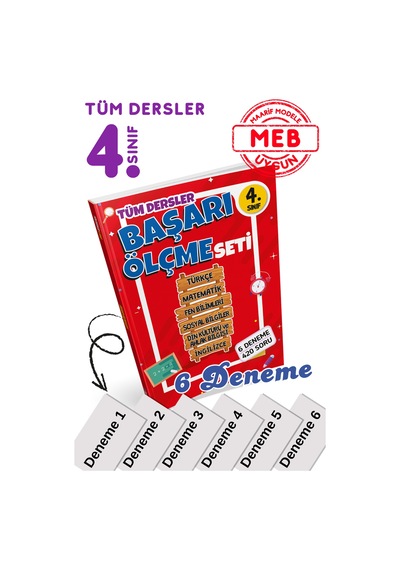 Başarı Ölçme Seti 4. Sınıf Tüm Dersler Kitabı