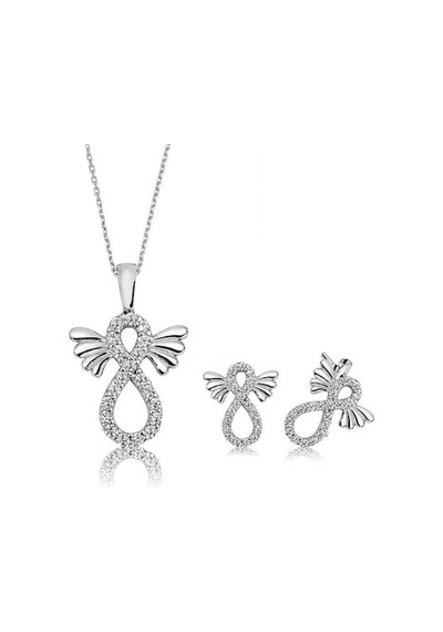 Gümüş Kanatlı Sonsuzluk Kadın Set (87911800)