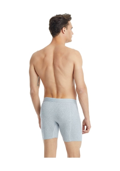 Blackspade 9216 Tender Cotton Erkek %92 Pamuk Uzun Retro Boxer Gri Melanj