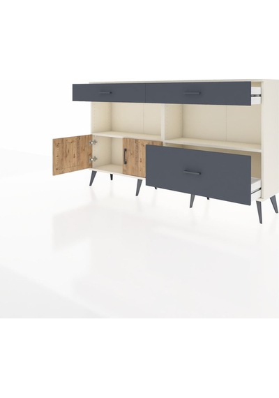 Arges Konsol 2 Raflı 3 Çekmeceli 2 Kapaklı 176x30x99 Aytaşı-çam/a Aytaşı-çam/antrasit Arges Konsol 2 Raflı 3 Çekmeceli 2 Kapaklı 176x30x99 Aytaşı-çam/a Aytaşı-çam/antrasit