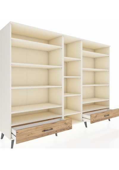 Hyperion Dolap 14 Raflı 2 Çekmeceli 220x44x163 Aytaşı-aytaşı/çam Aytası/atlas Çam - Aytası Hyperion Dolap 14 Raflı 2 Çekmeceli 220x44x163 Aytaşı-aytaşı/çam Aytası/atlas Çam - Aytası
