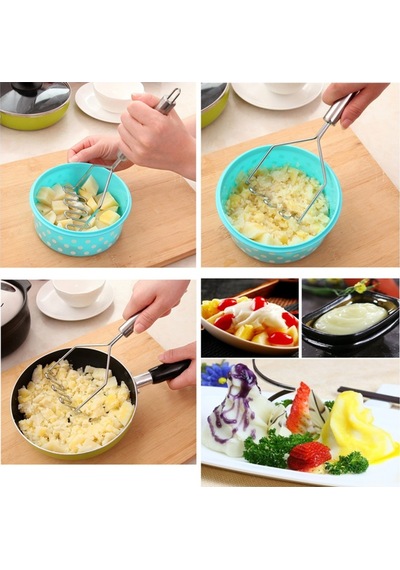 2'li Paslanmaz Çelik Set Solingen Yaylı Yumurta Çırpıcı Ve Patates Ezici 24 Cm Paslanmaz Çelik Diğer