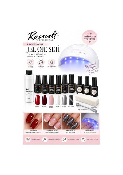 Tr Professional Kalıcı Oje Seti 6 Renk 15 Ml Büyük Boy + Led Lamba + Primer Base Top Coat + Cat Eye Tr Professional Kalıcı Oje Seti 6 Renk 15 Ml Büyük Boy + Led Lamba + Primer Base Top Coat + Cat Eye