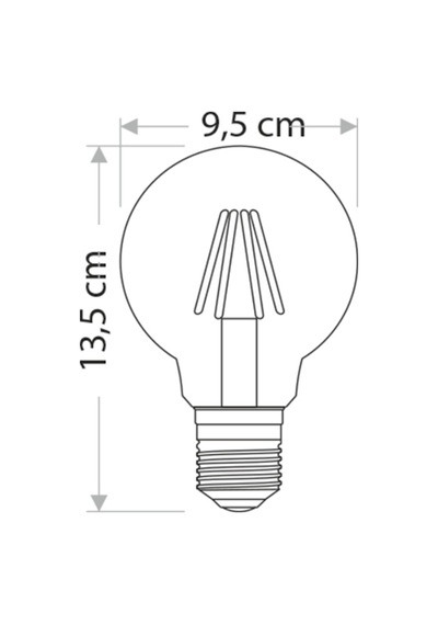 Ct-4354 6W Cata Rustik Led Ampul Günışığı 3200K