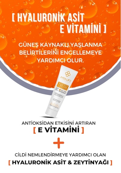 Ayos Life Leke Karşıtı Yüksek Korumalı Yüz ve Vücut Güneş Kremi SPF50+ 100 ML