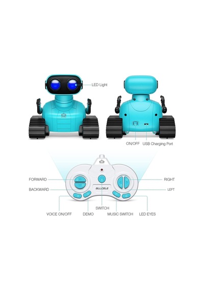Allcele Robot Oyuncakları, Şarj Edilebilir Çocuk Rc Robotları, Led Gözlü Ve Müzikli Yurtdışı Ürünüdür Rc Elektrikli Arabalar