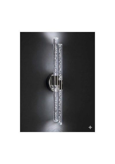 Bubbleflux Dubble Large 51 Cm Modern Tasarım Led Aplik - Duvar Lambası - Antrasit Gri - Elektrikli - Kumandalı - Beyaz Led Antrasit Elektrikli Kumandalı