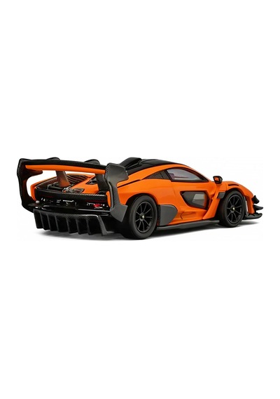 Cm Model 1/64 Mclaren Senna Gtr Orange Metallic With Carbon Hood And Black Top