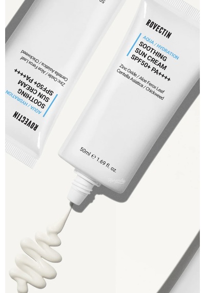 Aqua Soothing Sun Cream Spf50+ Pa++++ - %100 Fiziksel Mineral Filtreli Yorgunluk Önleyici 50ml