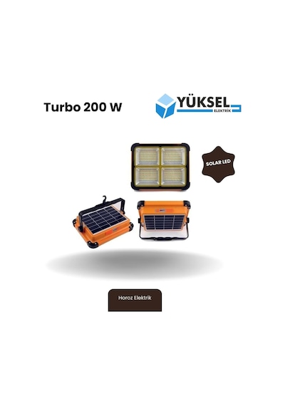 Horoz 200 W Solar Led Projektör