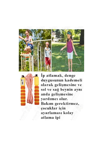 Atlama İpi Ayarlanabilir Sayaçlı 2 Adet Ayarlı Göstergeli Atlama İpi Evde Spor İpi Sünger Tutamaçlı Antreman Egzersiz