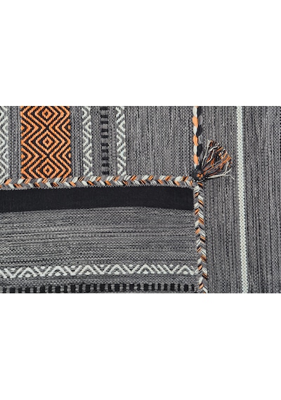 My Home Halı Trb-03 Iskandinav Pamuk Kilim El Dokuma Koyu Gri 120x180 Koyu Gri