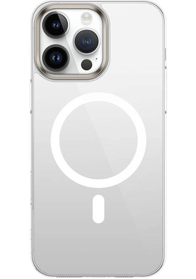 Apple Uyumlu iPhone 16 Pro Kılıf Magsafe Şarj Özellikli Şeffaf Cam Arka Yüzey Redclick G-glass Kapak
