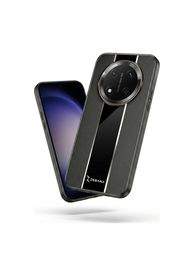 Honor Magic 7 Lite Uyumlu Kılıf Premium Deri Kılıf Siyah