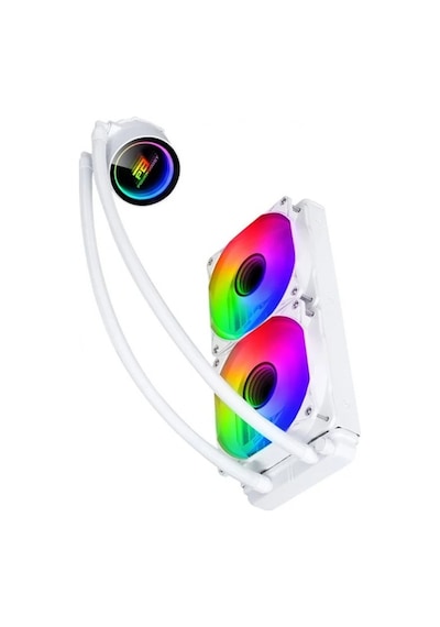 Powerboost Pb-lcs-pı240-w Beyaz Deep 240w Argb Fanlı 240mm Lga1700/am4/am5 Uyumlu Sıvı Soğutma S