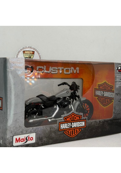 Harley-davidson Iron 883 Gri Maisto 1:18 Ölçek Orijinal Lisanslı Diecast Model Motosiklet