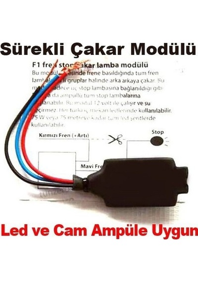 Eng F1 Çakar Modülü Stop Çakarı Sürekli Çakar 12 V