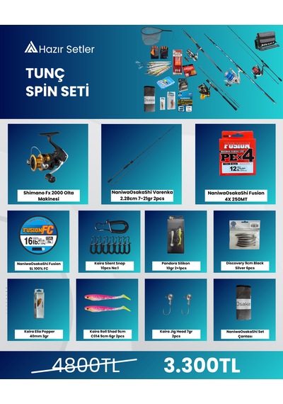 Tunç Spin Seti - Spin Avcısı İçin Hazır Setler 001