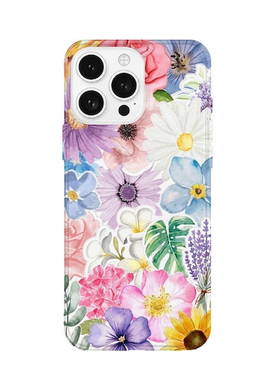 İphone 14 Pro Uyumlu Baskılı Şeffaf Telefon Kılıfı Koleksiyon: Floraluxe Botanica 4
