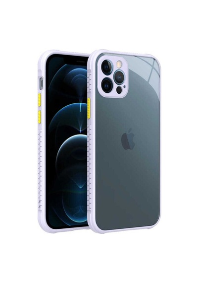 Apple Uyumlu iPhone 12 Pro Kılıf Zore Kaff Kapak Mor