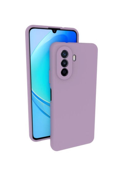 Huawei Nova Y70 Kılıf Kamera Korumalı Silikon Rubber Arka Kapak Lila