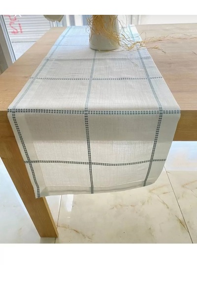 Masa Üzerine Runner, Masa Örtüsü Runneri Tek Runner Belena 30/130 Cm Mavi Çizgili Diğer