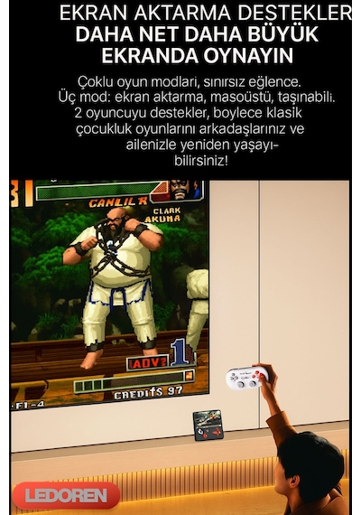 Gamemt E5 Elde Taşınabilir Youtube Chrome Oyun Konsolu 5000 Mah 2