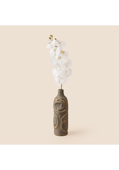 Deco Orkide Yapay Dal Çiçek - Beyaz - 104 Cm Çok Renkli