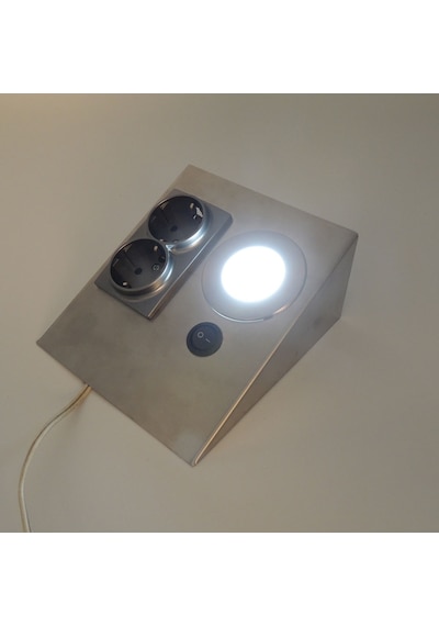 Prizli Inoks Tezgah Altı Led Spot Armatür 1W 220V Beyaz Işık