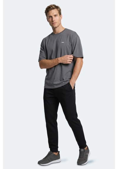 Slazenger Keane Erkek Oversıze Gri Tişört