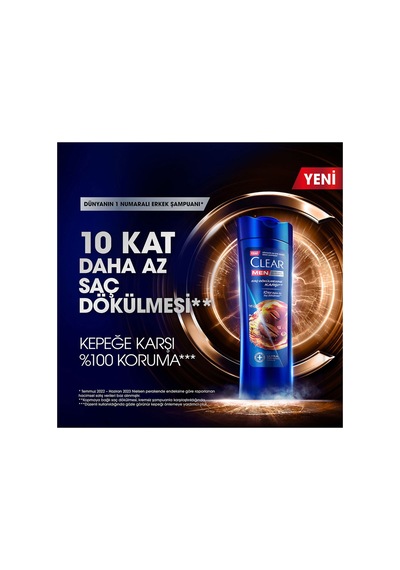Men Kepeğe Karşı Etkili Şampuan Saç Dökülmesine Karşı 350 Ml X4