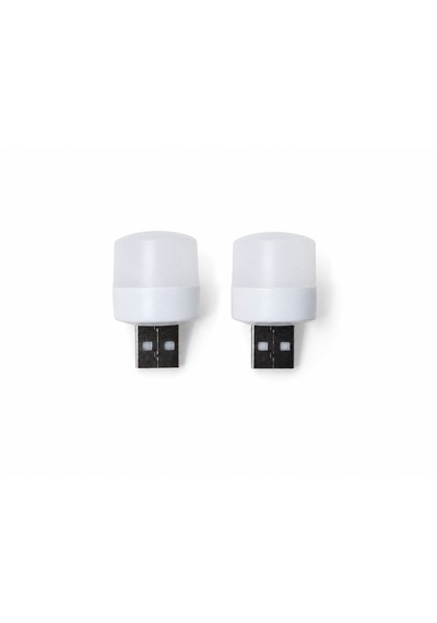 2'li Usb Led Mini Gece Lambası Beyaz