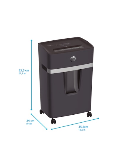 HP Pro Shredder 15CC Evrak İmha Makinesi / Kağıt Kırpma Makinesi - Çapraz/Parçacık kesim-4x35mm-20lt
