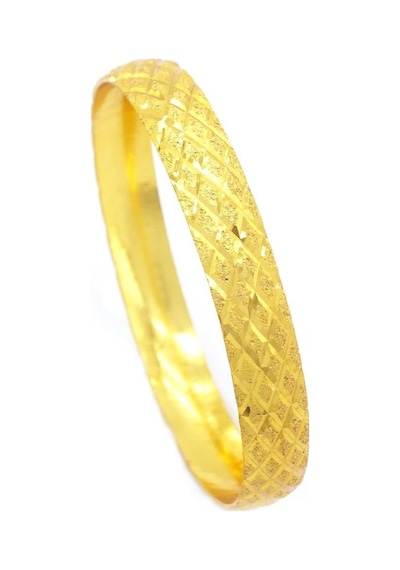 Altın Kaplama Baklava Model Bilezik 0.8 Cm Blz-3050 Altın