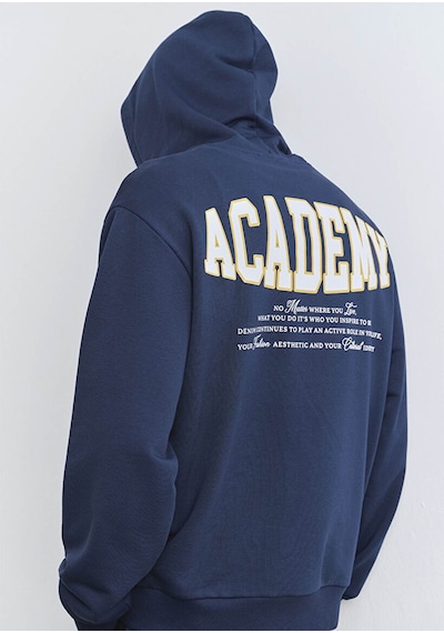 Mavi Academy Kapüşonlu Lacivert Erkek Sweatshirt M0s10375-89353 Lacivert