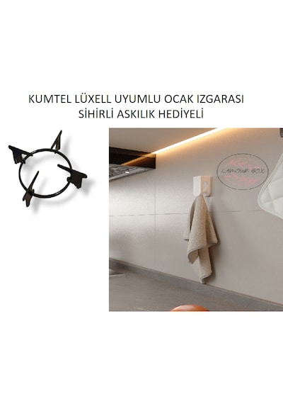 Kumtel Luxell Cam Ocak Uyumlu Ocak Izgarası