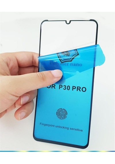 Huawei P30 Pro Zore Polymer Nano Esnek Ekran Koruyucu (Cam Değil) Siyah
