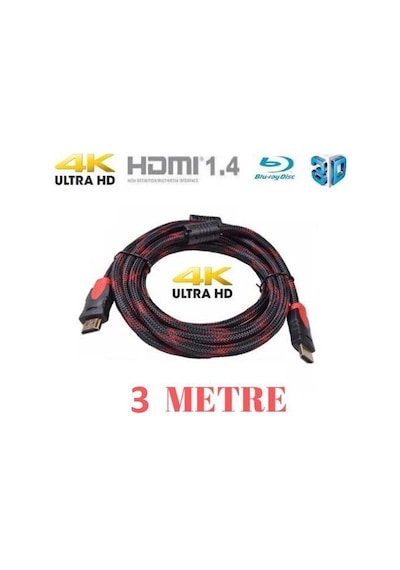 4240 Hdmi Kablosu 1.4b 3d Lcd Monitör Tv Bağlantı Kablosu 3 M