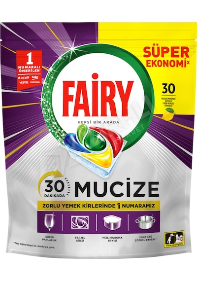 2 Adet Fairy Mucize Tablet 30'lu