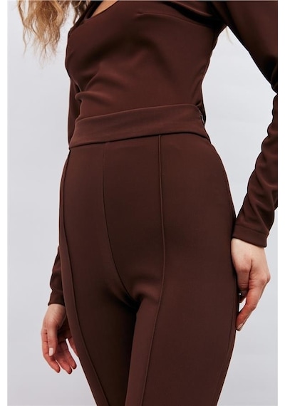 Sateen İspanyol Paça Pantolon 3082-5011 001