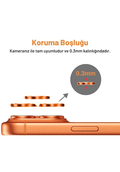 Safeus Safir Temperli Kamera Lens Koruyucu Apple Uyumlu iPhone 13 Pro Max Ve İle Yeşil
