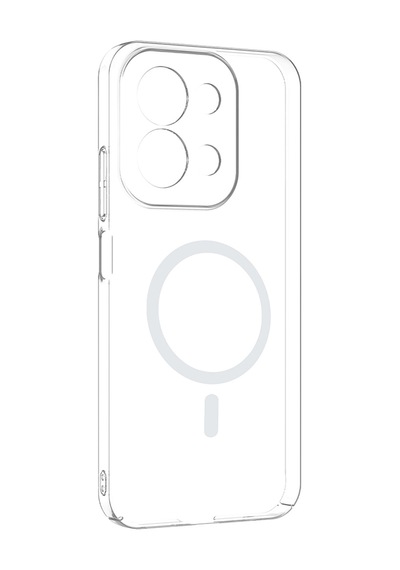 Redmi 15c Kamera Korumalı M-safe Şarj Özellikli Şeffaf Mkst London Silikon Kapak - Şeffaf Şeffaf
