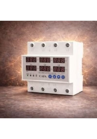 Cata Ct-9199 Akıllı Dijital Trifaze Voltaj Ve Akım Koruyucu Röle - 63 Amper Üç Faz Bağımsız İzleme